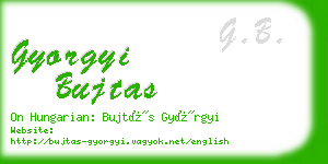 gyorgyi bujtas business card